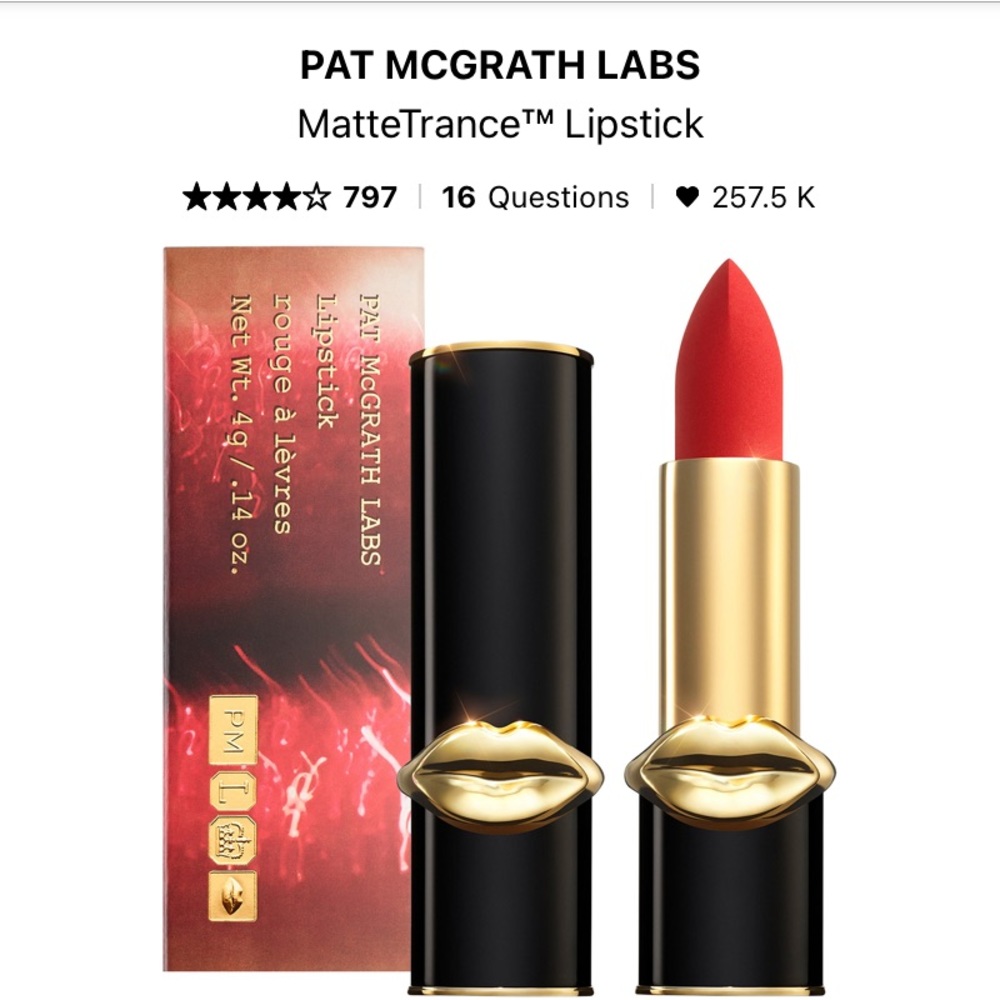 Pat McGrath Labs Matte Trance Lipstick Elsinore 2